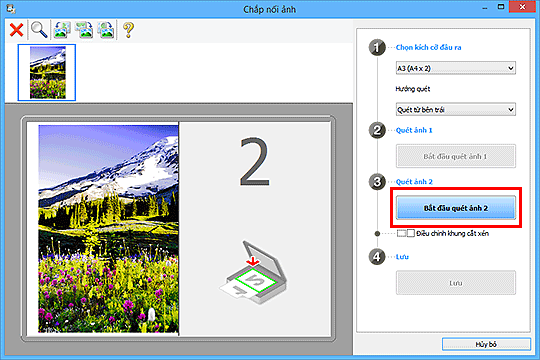 hình: Cửa sổ Chắp nối ảnh